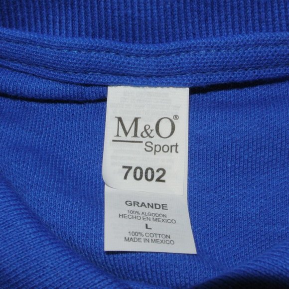 MOBIL Gas Station Oil Employee Uniform Polo Shirt Blue NEW Size L Large - Picture 6 of 7